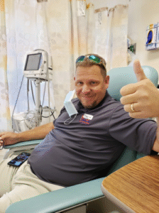 Ryan Pendergraft three months after transplant