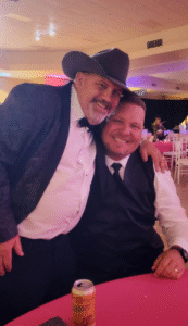 Brad Freeland and Ryan Pendergraft together at a charity ball